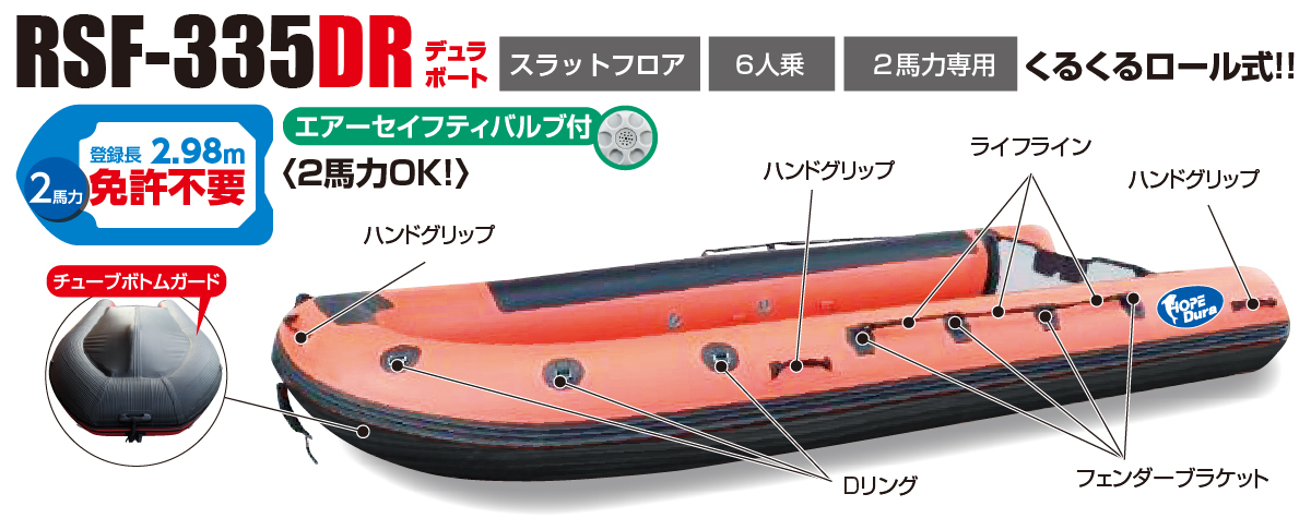 4人乗り ゴムボート プラスバリューセット NB295WB ウッドフロアモデル 【アキレス×ネオネットコラボ】 ホンダ2馬力船外機セット  ACHILLES(アキレス)｜ネオネットマリン通販