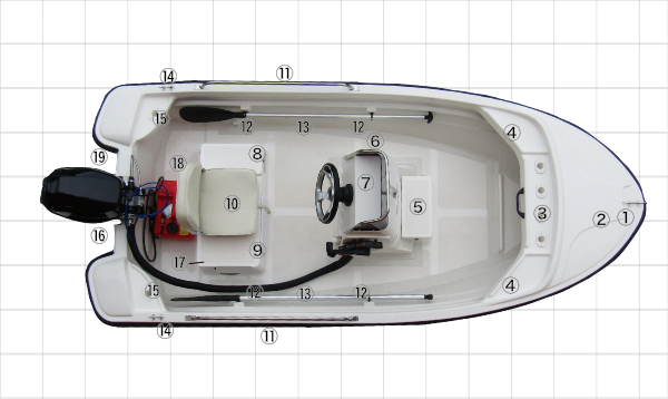 ホープボート サイドフロート 電動ポンプ付き-